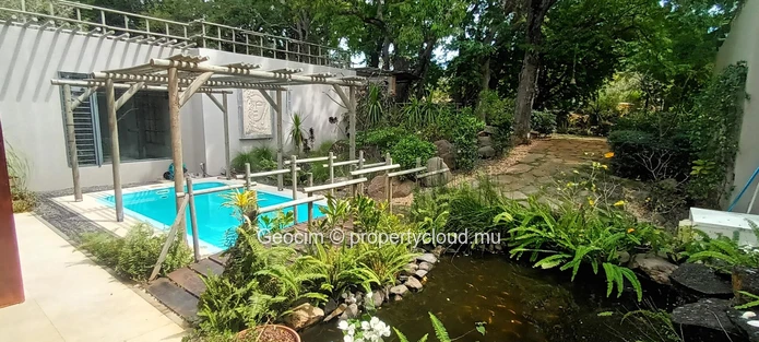 Petite Rivière Noire Domaine de Palmyre Balinese-inspired furnished 3 bedrooms house. Office. Meditation room. Pool. ... (Sole Mandate)